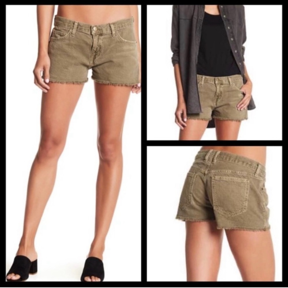 CURRENT/ELLIOTT The Boyfriend Shorts Size 27 Stone
Grey Tan